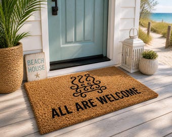 Leave While You Can Doormat, A24 Inspired Welcome Mat, Horror Doormat, Funny Creepy Welcome Mat, Goth Home Decor, Unique Housewarming Gift