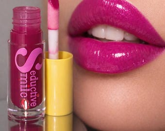 Pink Velvet Lip Gloss – High Shine Moisturizing Gloss | Long Lasting | Seductive Smile Beauty