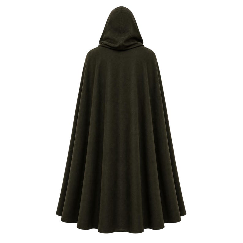 Aragorn Ranger Cosplay Costume Leather Coat Vest and Hooded Wool Cloak Medieval Fantasy Outfit