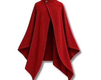 Capa roja de Silksong Hornet de Hollow Knight, disfraz hecho a mano para convención, atuendo gótico de fantasía.