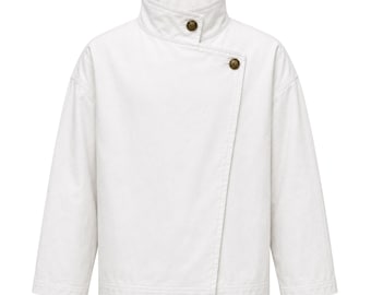 Chaqueta Yuta Okkotsu Jujutsu Kaisen Chaqueta blanca Chaqueta de anime JJK Abrigo de algodón blanco Chaqueta de cosplay de anime