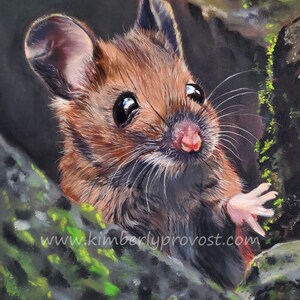 Mouse Art Print | Mouse in Nature Print | Mouse Art | Mouse Home Decor | Mouse Painting | Nature Decor | Wildlife Wall Art