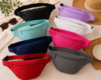Blank Fanny Pack Belt Bag | DIY Custom Fanny Pack | Colorful Pastel & Neon Waist Bag | Festival Crossbody Bag | Cricut, Sublimation Ready