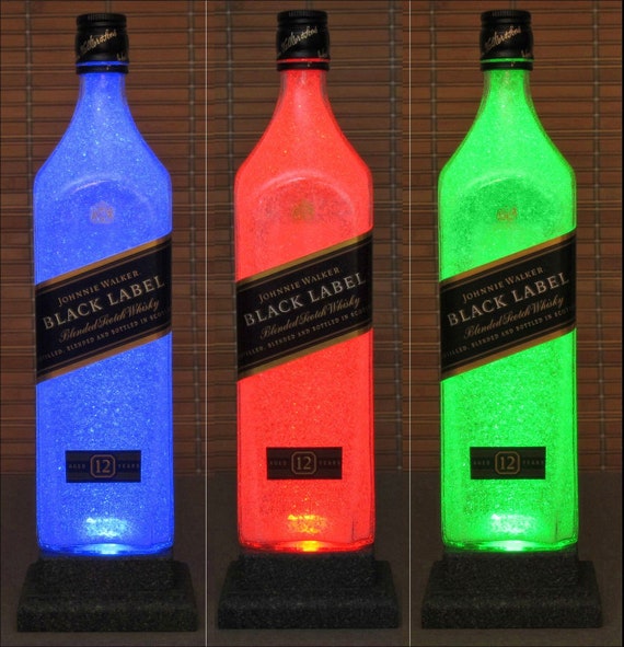 Johnnie Walker Black Label Whiskey Color Changing LED Remote - Etsy