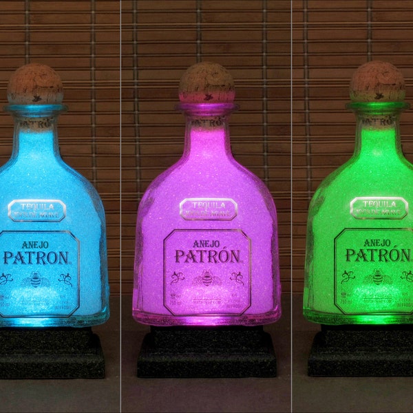Liquor Bottle Lamp Etsy
