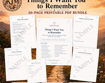 Legacy Journal Printable PDF Bundle