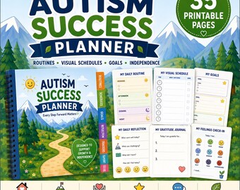 Autism Success Planner | Printable Autism Planner | Daily Routine & Visual Schedule | Special
