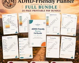ADHD-Friendly Planner Full Bundle