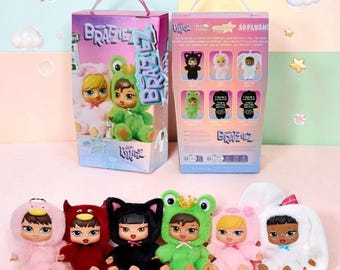 Authentische Bratz Bratziez Iconz Serie Plüsch Schlüsselanhänger Blind Box Sammlerstück Spielzeug Süße Puppe Taschenanhänger Y2K Geschenk