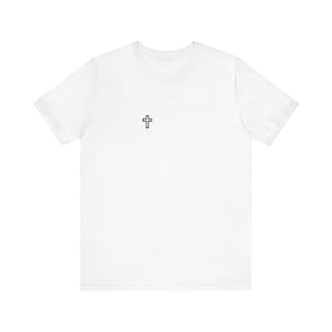 Camiseta con versículo bíblico / Fe sobre el miedo siempre, tipografía vintage llamativa, ropa cristiana color crema burdeos