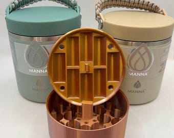 Manna Insulated Jar 25oz with peptide storage inserts (3mL vials)