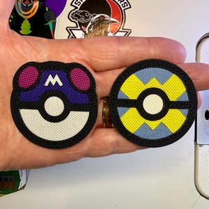 Master & Quick Ball Combo Patch Set: Handmade Velcro Backed (2.25" Round)