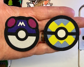 Master & Quick Ball Combo Patch Set: Handmade Velcro Backed (2.25" Round)