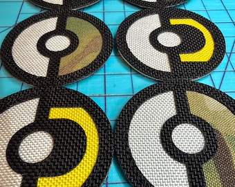 Ultra & Safari Ball Combo Patch Set: Handmade Velcro Backed (2.25" Round)