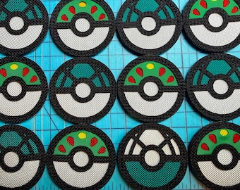 Friend & Net Ball Combo Patch Set: Handmade Velcro Backed (2.25" Round)