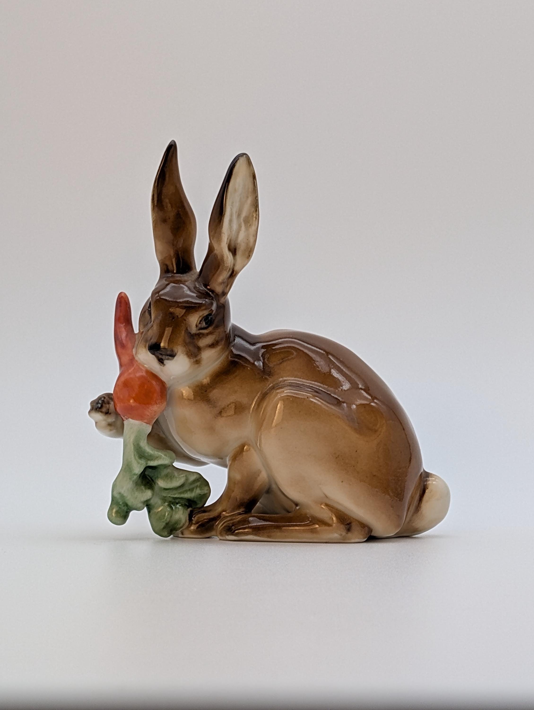 【新品】【ドイツ製】 HUTSCHENREUTHER Easter Rabbit Hutschenreuther Rabbit Figurine - Etsy