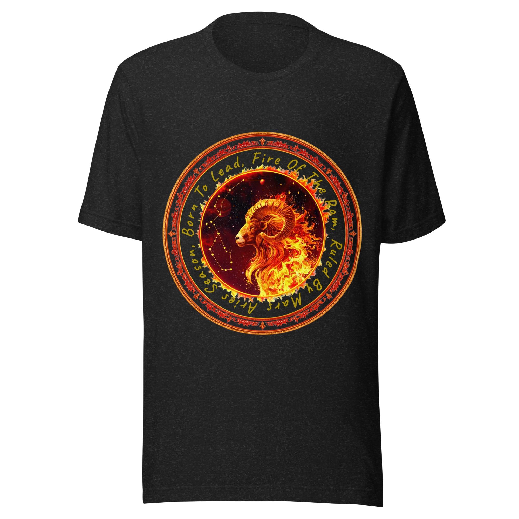 Graphic T-Shirt with Aries Zodiac Sign Design