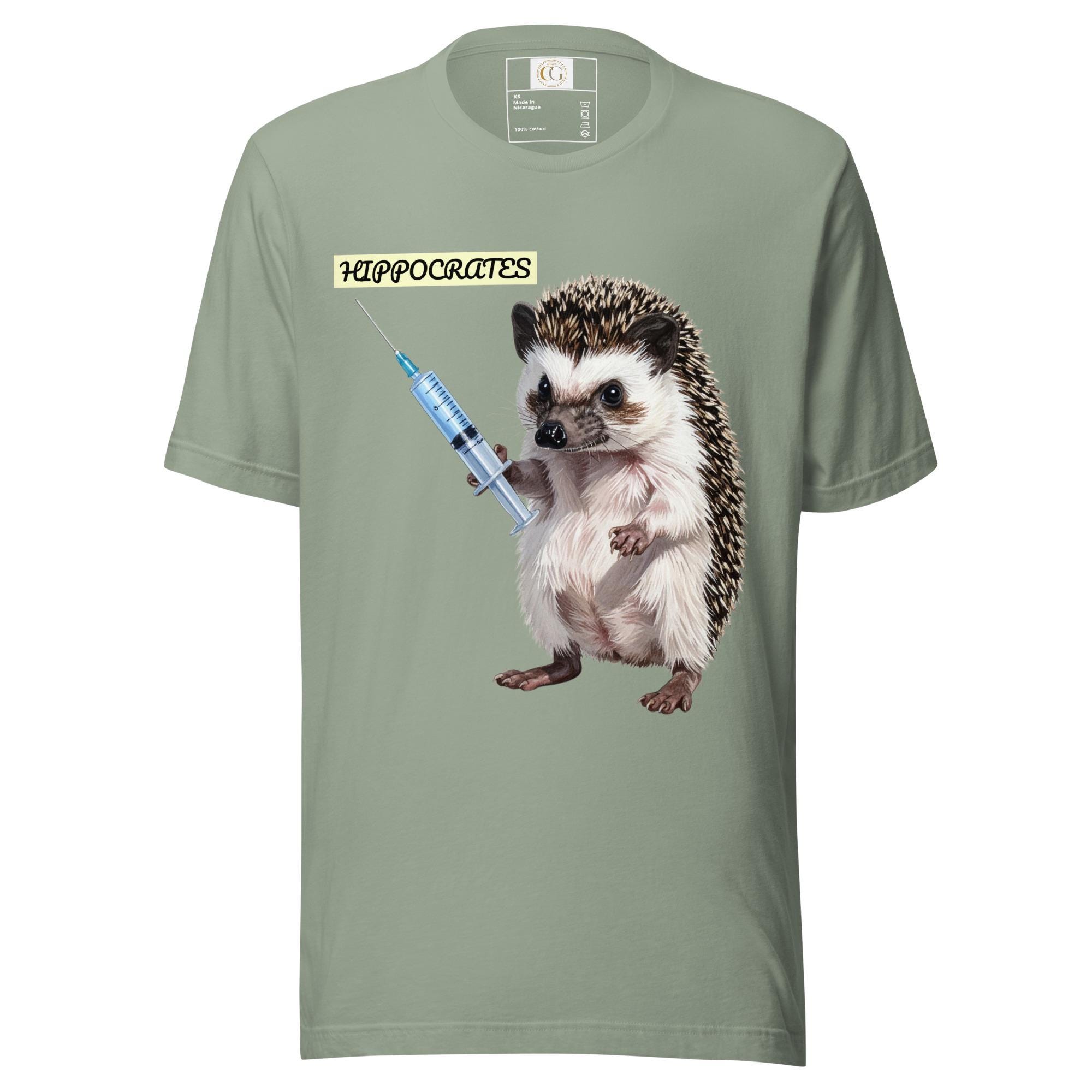 Hippocrates Hedgehog Graphic T-Shirt