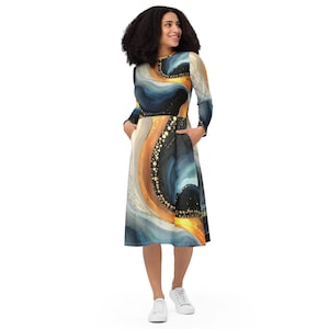nude long sleeve maxi dress femple Long Sleeve Dress Layer