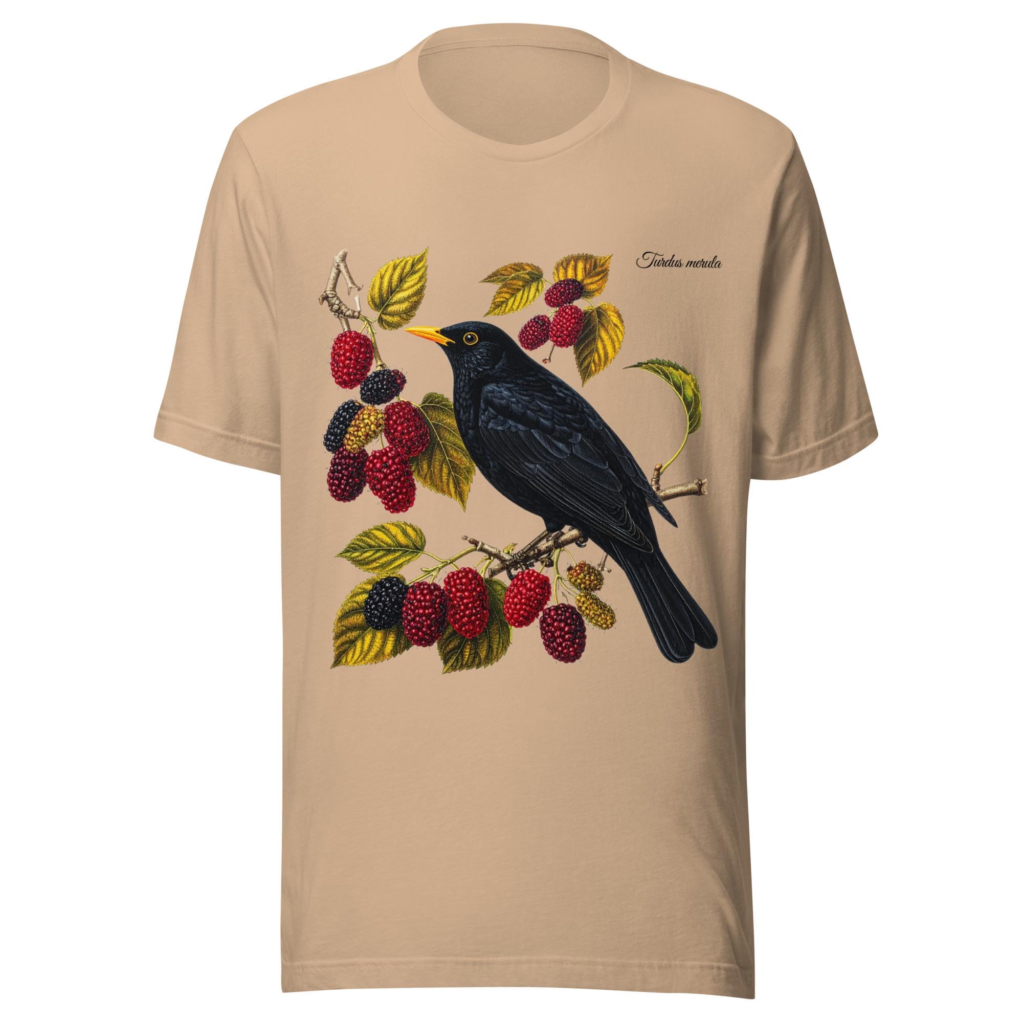 Bird Graphic T-Shirt with Blackbird Design