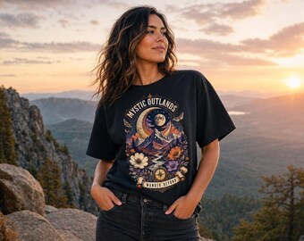 Celestial mountain wildflower t-shirt