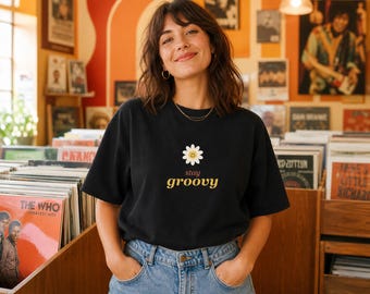 Stay Groovy daisy t-shirt
