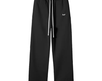 Heavyweight fleece straight-leg sweatpants