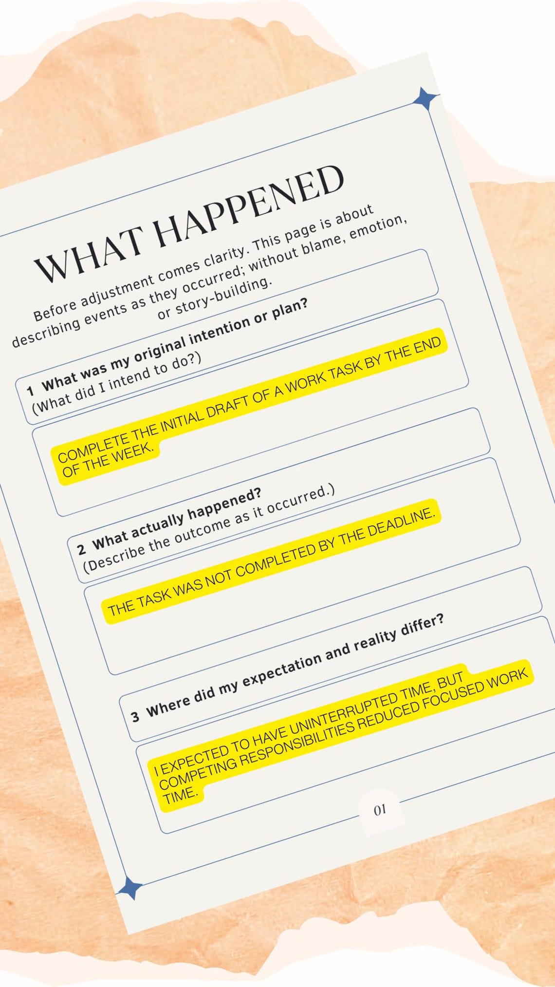 Failure as Feedback Worksheet | Learn From Setbacks | Printable ...