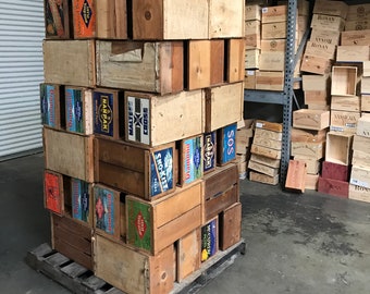 Wood Crates Vintage PEAR boxes WHOLESALE PRICING | Hundreds Available!!