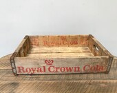 Vintage Royal Crown Soda Pop Carrier Crate 1970 39 s Crown Emblem