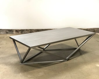 Midcentury Modern Geometric Inspired made of Steel | The Chelsea Cocktail Table