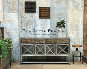 Steel Console The Lowell - Custom Made furniture  - Industrial chic