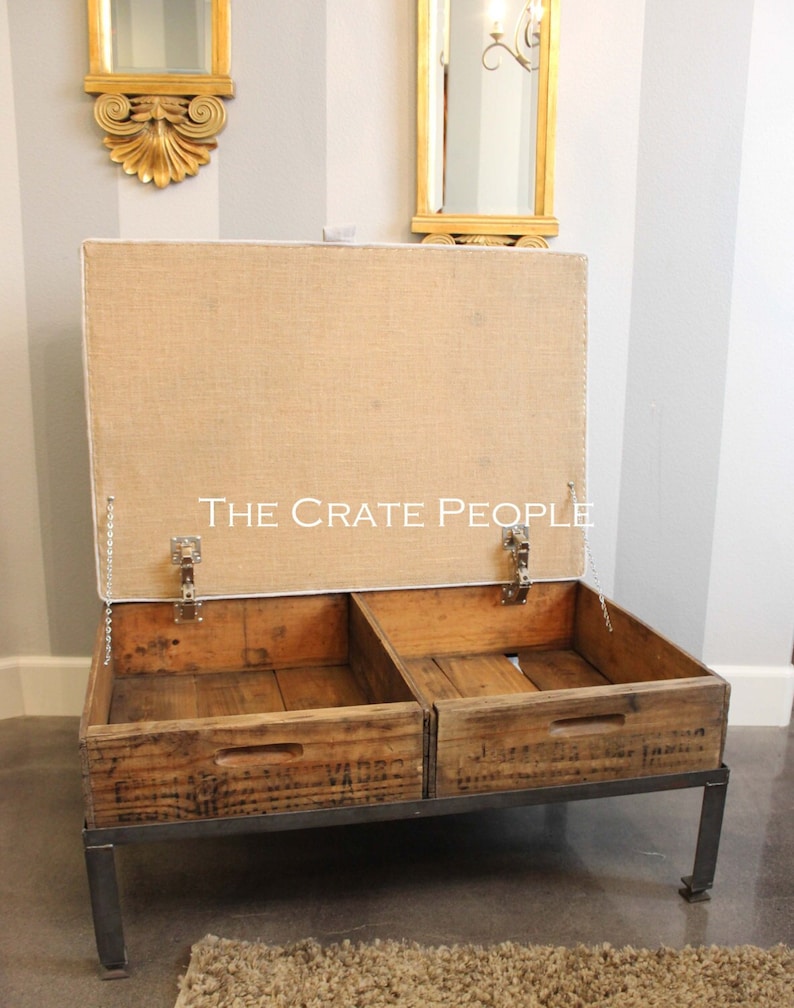 Lift Top Ottoman Bench with Storage The Fused Crate Tufted Top image 1