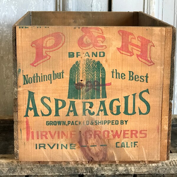 Antique ASPARAGUS Crates from IRVINE, CA