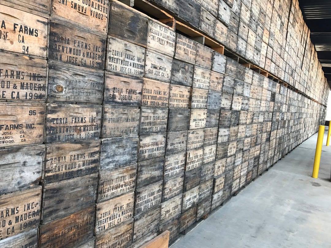 Vintage Wood Crates WHOLESALE ZORIA FARMS Crate Etsy