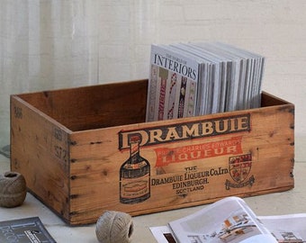 DRAMBUIE Whiskey Liqueur Vintage Wood Crates | 2 Different Sizes - HUNDREDS Available!!!