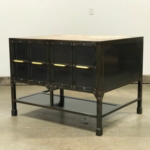 Kitchen Island Farmhouse Industrial | The Chateau |  Custom Made furniture