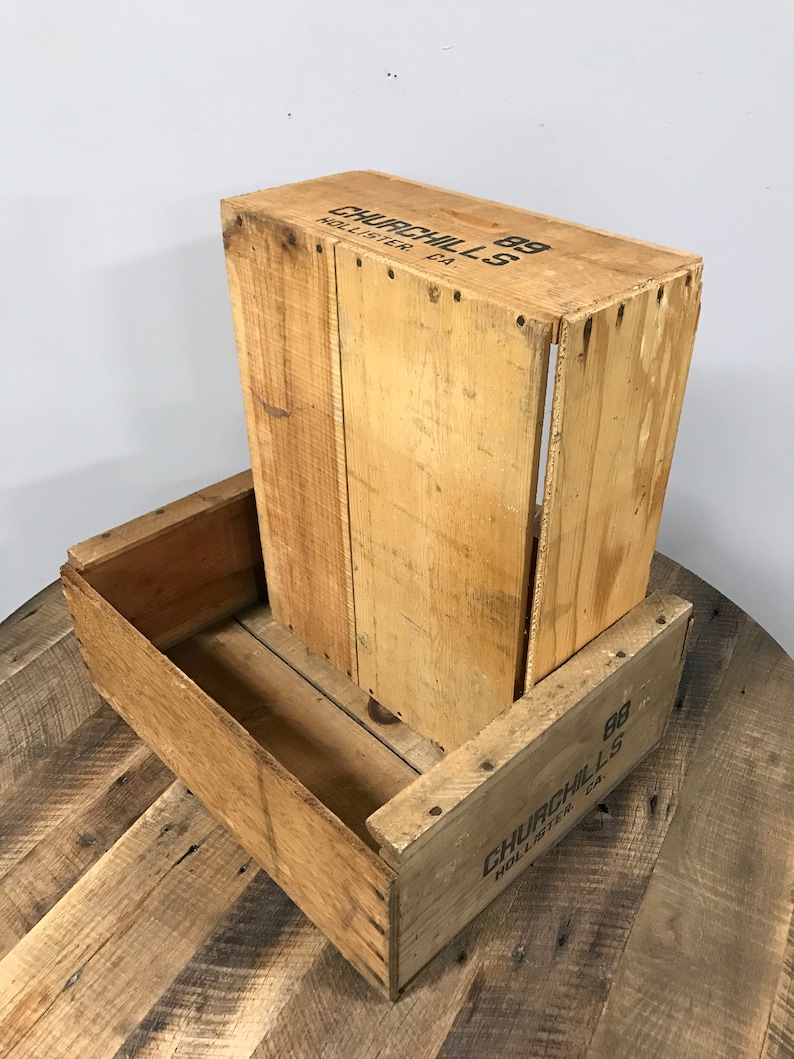 Wood Crates WHOLESALE Vintage Cherry Field Crates Thousands Etsy