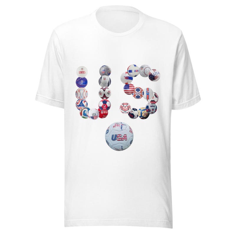 US Soccer Balls T-Shirt | USA World Cup 2026 Shirt | Funny USMNT Tee | America Soccer Gift | Soccer Fan Shirt