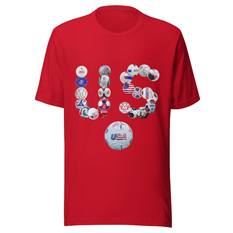 US Soccer Balls T-Shirt | USA World Cup 2026 Shirt | Funny USMNT Tee | America Soccer Gift | Soccer Fan Shirt