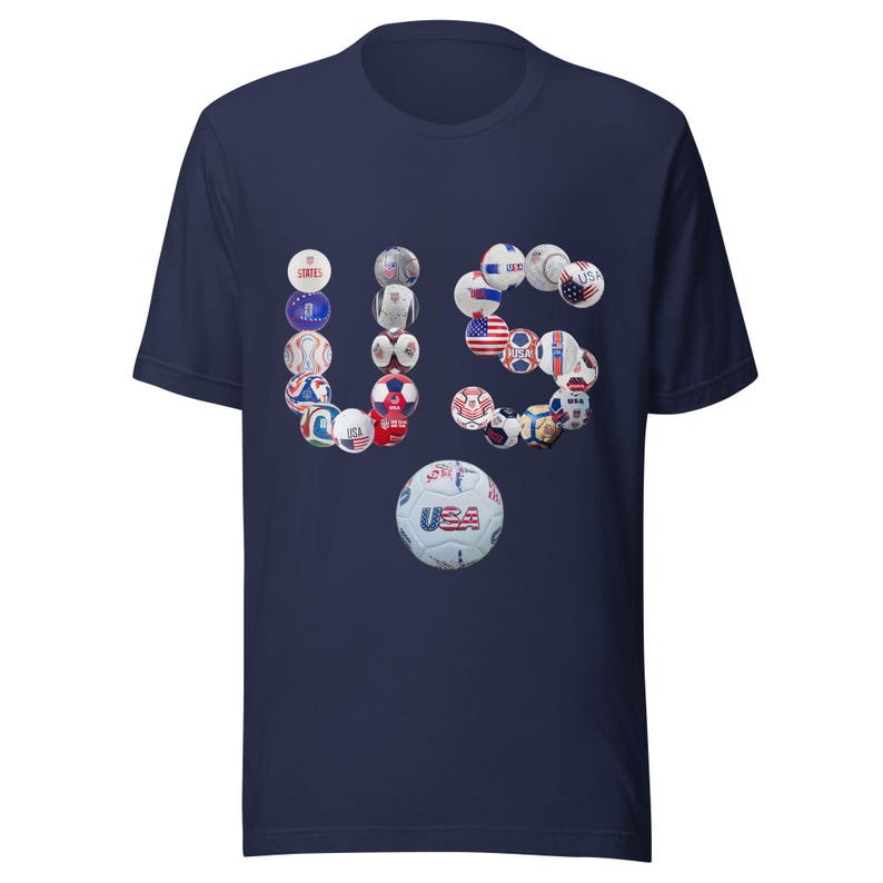 US Soccer Balls T-Shirt | USA World Cup 2026 Shirt | Funny USMNT Tee | America Soccer Gift | Soccer Fan Shirt