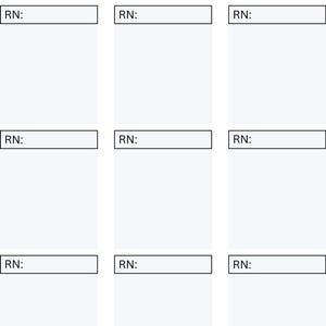 May include: A blue and white nurse assignment sheet with the title "NURSIVRA-NURSE ASSIGNMENT SHEET" at the top. The sheet includes fields for date, shift, unit, and RN assignments, with multiple boxes for entries.