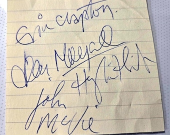 John Mayall & the Bluesbreakers Podpisana wersja Eric Clapton podpisana + J.Mayall, J.Mcvie, H.Flint