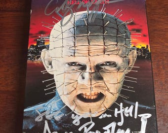 Hellraiser III Signed VHS by Doug Bradley Clive Barker Signed VHS case includes Tape