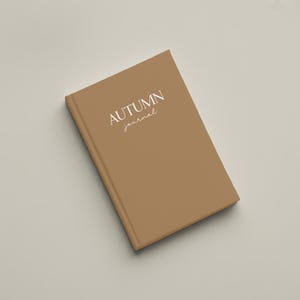 Autumn Journal | Custom Fall Gratitude & Mindfulness Notebook, Seasonal Self Care Diary, Minimalist Hardcover Journal, Fall Gift Idea