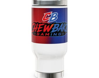 Chewbakz ゲーミング ステンレス製トラベルマグ（ハンドル付き）、14オンス