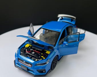 Custom 1:32 Subaru WRX STI Diecast Model – Personalized License Plate Miniature Car