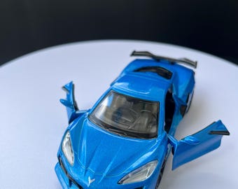 Custom 1:36 Corvette Z06 Diecast Model – Personalized License Plate Miniature Car