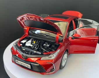 Custom 1:18 Toyota COROLLA 12th Diecast Model – Personalized License Plate Miniature Car