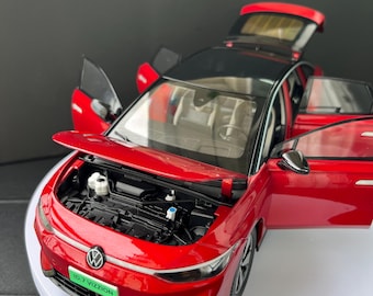 Custom 1:18 Volkswagen ID7 VIZZION Diecast Model – Personalized License Plate Miniature Car